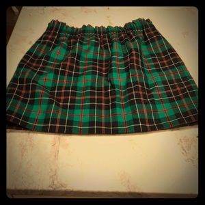 JCrew plaid skirt